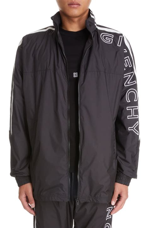 givenchy track jacket logo|Givenchy Logo Embroidered Track Jacket .